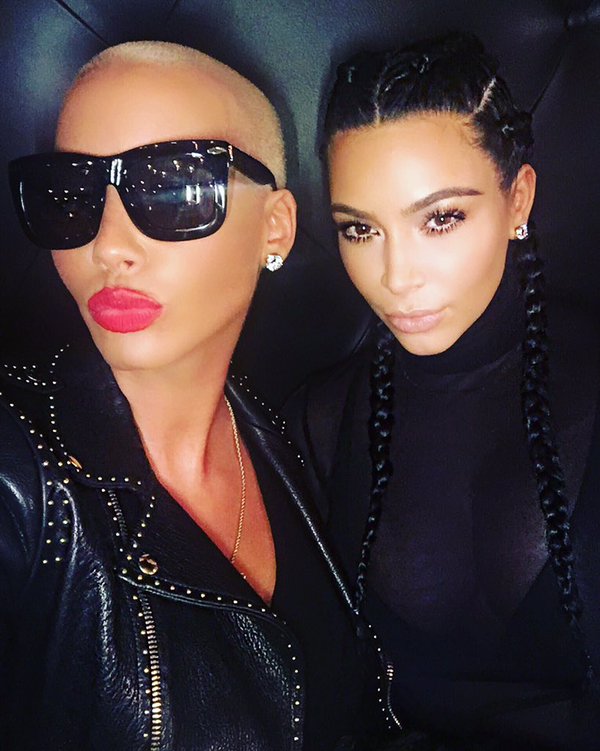 Kim Kardashian ve Amber Rose'un paylaştığı fotoğraf!