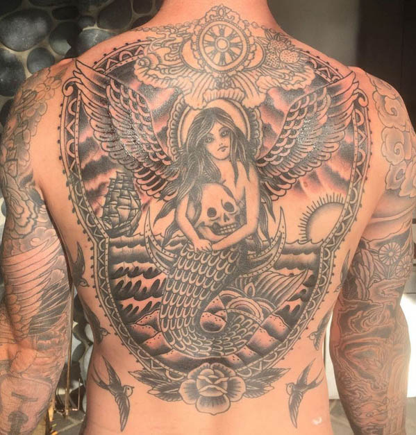adamlevinebacktattoo