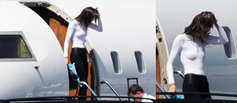 Kendall Jenner Göğüs Piercingi Taktı İç Çamaşırını Bıraktı