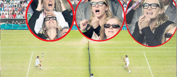 Kate Winslet Tenis Turnuvası'nda Kendinden Geçti