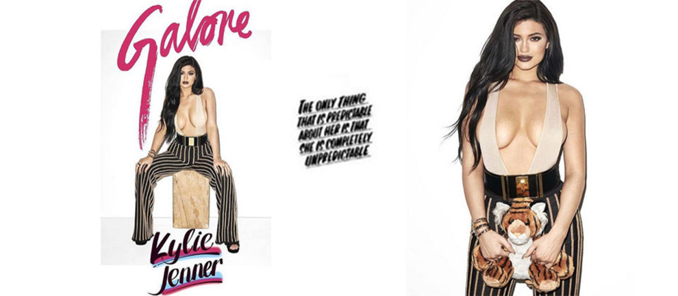 Kylie Jenner Galore dergisi için pozlar verdi.