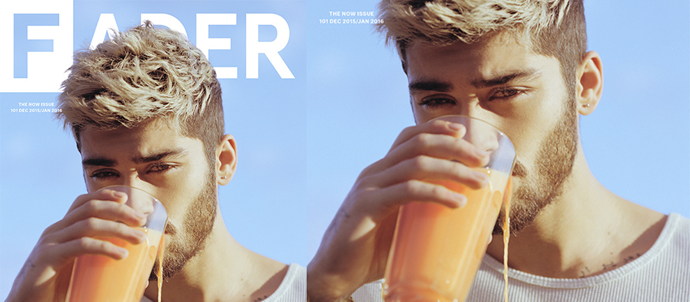 Zayn Malik, The Fader Dergisi’nin Aralık 2015/Ocak 2016 sayısına kapak oldu