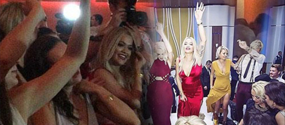 Rita Ora Kosova'daki Düğünde Coştukça Coştu