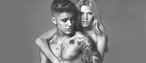 Justin Bieber ve Lara Stone Nefes Kesti – Bieber, Calvin Klein marka yüzü oldu