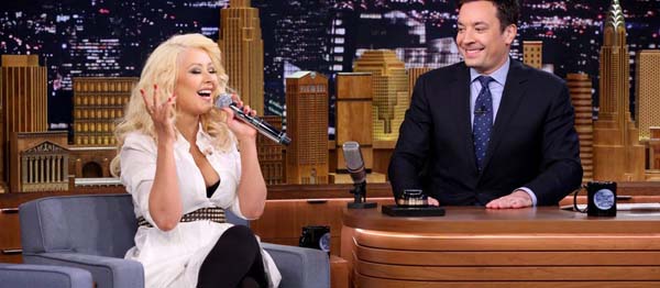 Christina Aguilera, ''Monday Night Show''a Konuk Oldu