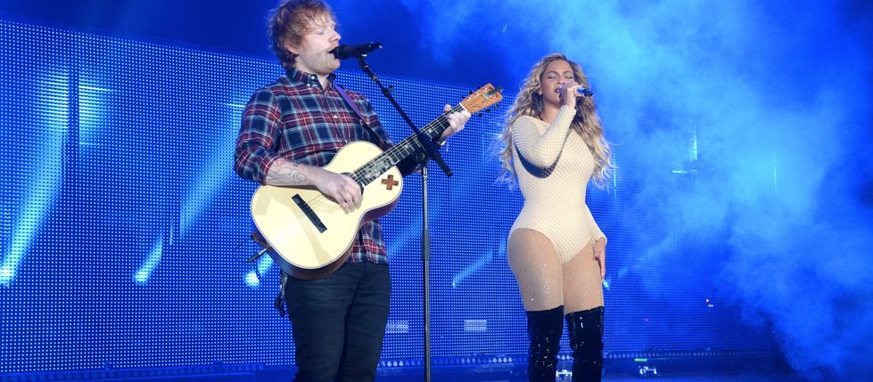 Beyonce ve Ed Sheeran'dan muhteşem düet:Drunk in Love – İki yıldız aynı sahnede!!