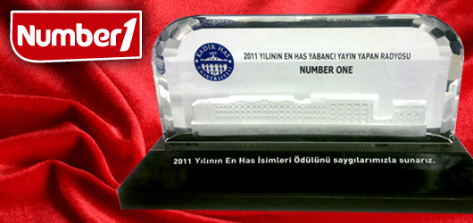 Number 1 FM Ödüle Doymuyor – ‘Yılın En Has Yabancı Müzik Yayını Yapan Radyosu’