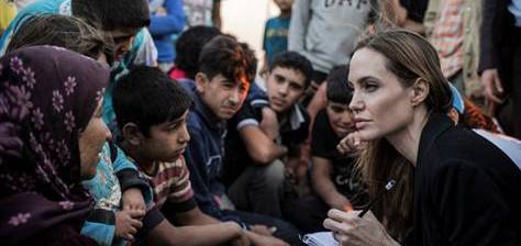 Jolie bu kez Suriye'nin diğer tarafında