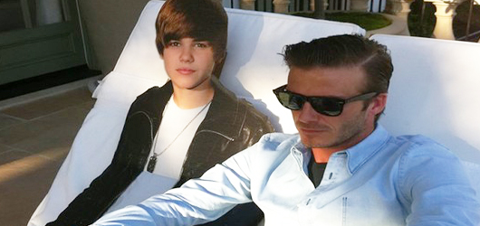 Justin Bieber & David Beckham