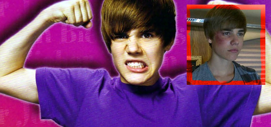 Justin Bieber'ı fena dövdüler