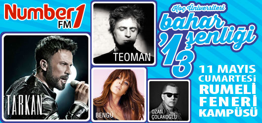 Number1 ile Koç Üniversitesi Bahar Şenliği’13! – Koç üniversitesi Bahar Şenliği’13 Medya Sponsoru Number 1 FM