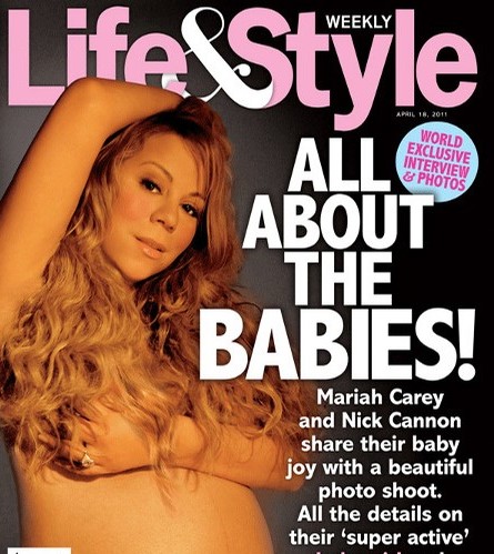 Hamile Mariah Carey Çıplak Poz Verdi!