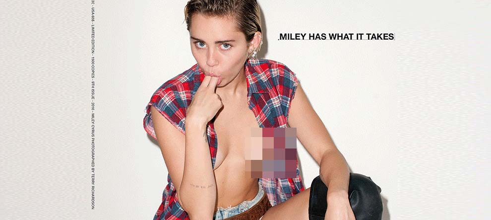 Miley Cyrus’un Candy Dergisine Pozları