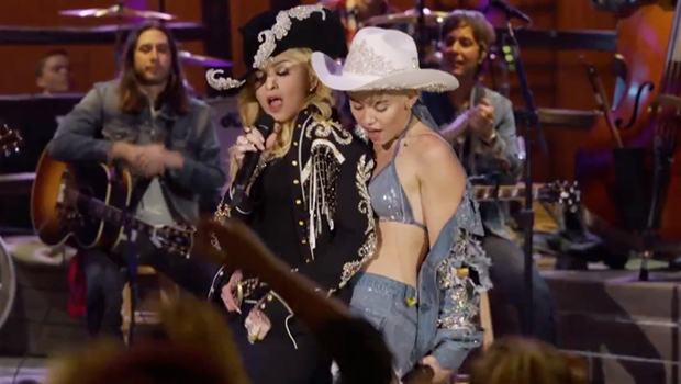Miley Cyrus & Madonna – Don't Tell Me & We Can't Stop