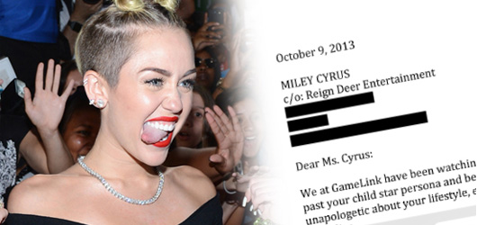 Miley Cyrus'a Porno Teklifi Yapıldı
