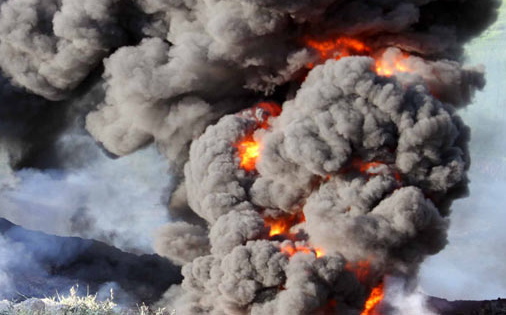 Hatay'da mazot deposunda patlama: 9 ölü
