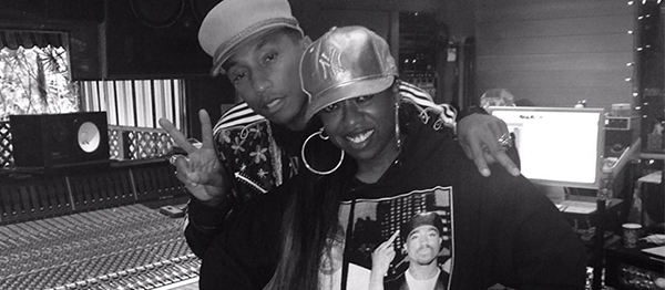 Missy Elliott ve Pharell Williams Kayıt Stüdyosunda!