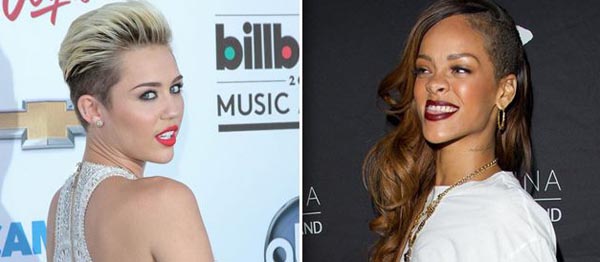 Rihanna ve Miley Cyrus Pişti Oldular