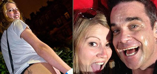 İsveç'te Verdiği Konserde İlginç Olay – Robbie Williams, hayranının poposunu imzaladı