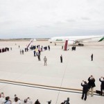 The arrival of Pope Francis  at Joint Base Andrews, Md.,   Sept. 22, 2015.