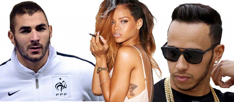 Rihanna Benzema ve Hamilton ile birlikte olmuş