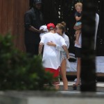 Justin Bieber and Hailey Baldwin at a Miami hotel together