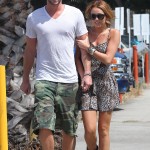 Miley Cyrus And Liam Hemsworth Take A Stroll Through Studio City