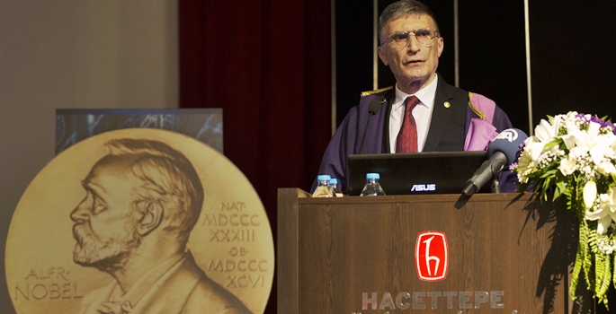 Hacettepe’den Nobel ödüllü Sancar’a onur nişanı