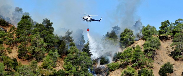 Rum Kesimi’ndeki orman yangını 5 gün sonra kontrol altında