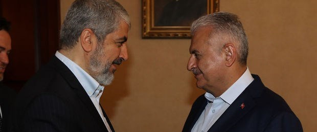 Başbakan Yıldırım, Halid Meşal’le görüştü