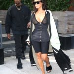 Kim Kardashian Rocks A See Through Top In NYC