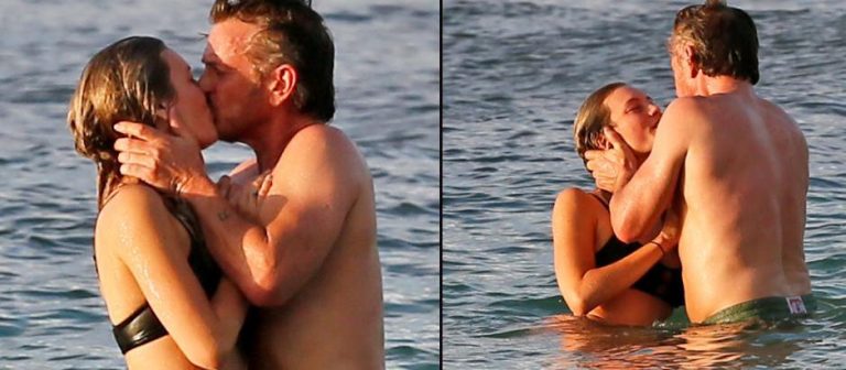 Ünlü oyuncu Sean Penn, genç sevgilisiyle böyle yakalandı