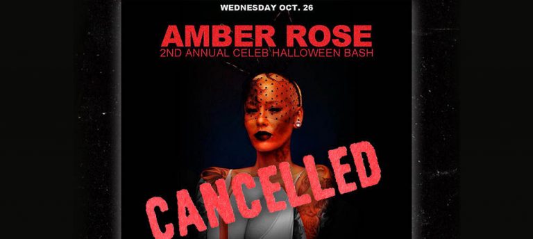 Amber Rose Cadılar Bayramı Partisini İptal Etti