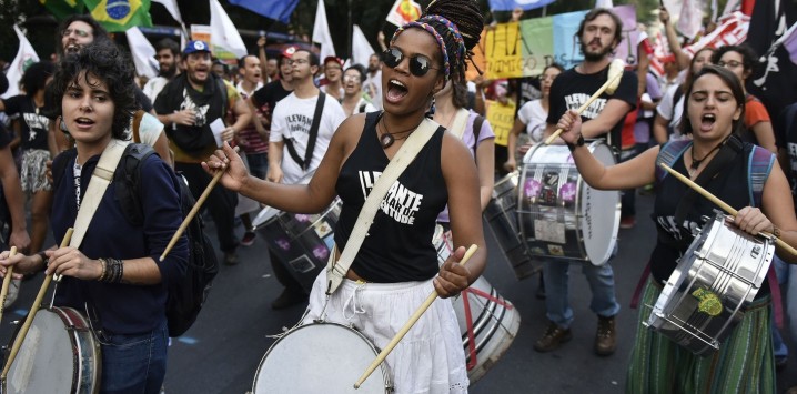 Brezilya’da Temer protestosu…
