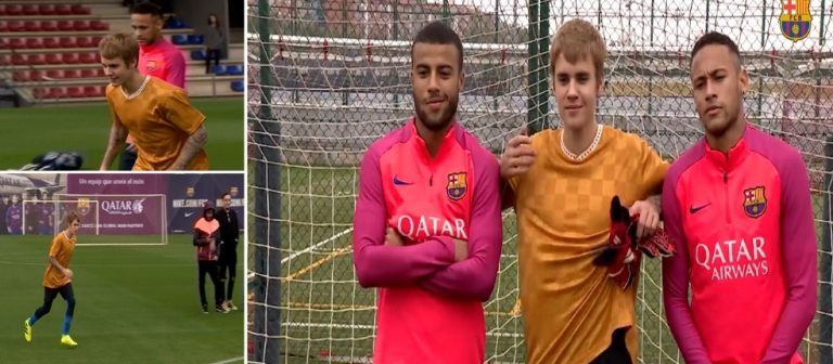 Justin Bieber, Barcelona antrenmanına çıktı