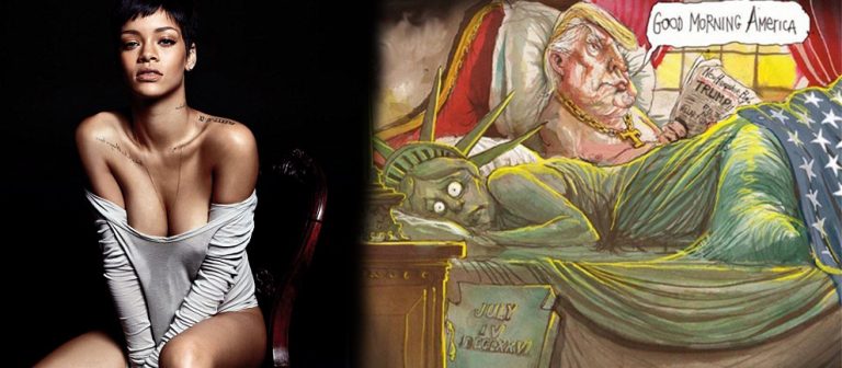 Rihanna Trump paylaşımı ile olay yarattı
