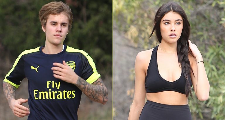 Justin Bieber yeni sevgilisi ile sporda