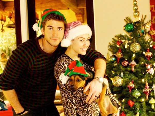 Miley Cyrus Noeli Liam Hemsworth’ün Ailesiyle Kutladı