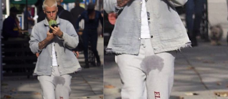 Justin Bieber Islak Eşofmanla..