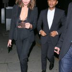 Chrissy Teigen and John Legend at Giorgio Baldi for Valentine’s Day dinner date