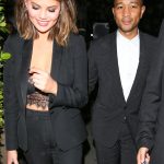 Chrissy Teigen and John Legend at Giorgio Baldi for Valentine’s Day dinner date