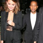 Chrissy Teigen and John Legend at Giorgio Baldi for Valentine’s Day dinner date