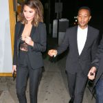 Chrissy Teigen and John Legend at Giorgio Baldi for Valentine’s Day dinner date