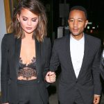 Chrissy Teigen and John Legend leave a Valentine’s Day dinner date at G Baldi