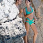 Emily Ratajatowski Rocks a Green Bikini at the  Eden Roc Hotel Pool