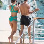 Emily Ratajatowski Rocks a Green Bikini at the  Eden Roc Hotel Pool