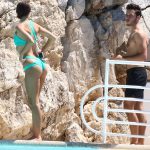 Emily Ratajkowski swim in pool of Eden Rock Antibes