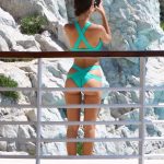 Emily Ratajkowski swim in pool of Eden Rock Antibes