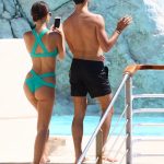 Emily Ratajkowski swim in pool of Eden Rock Antibes