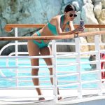 EMILI RATAJKOWSKI AT THE POOL IN DU CAP EDEN ROC